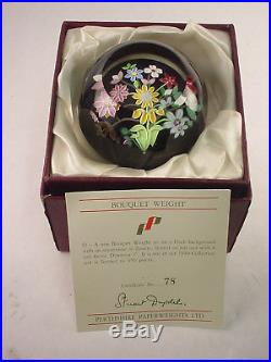 Perthshire Paperweight Bouquet Weight D-1990 78/350 New In Box Very Rare
