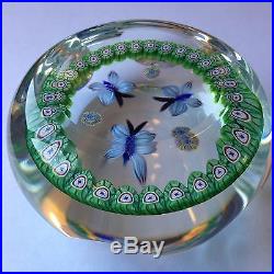 Perthshire Paperweight Faceted Butterflies 1987A