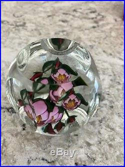 Perthshire Paperweight Flower & Bud Bouquet PP225, with box, certificate No. 014