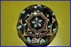 Perthshire Paperweight Magnum Flower & Cane Weight with COA No. 079