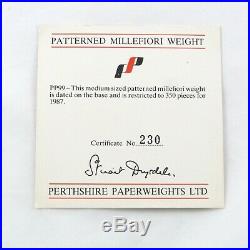 Perthshire Paperweight Medium Size PP99 1987 230/350 Original Box Certificate