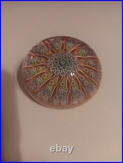 Perthshire Paperweight Millefiori PP1 13 Ribbon Twist Spokes Scotland Pre 1978