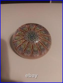 Perthshire Paperweight Millefiori PP1 13 Ribbon Twist Spokes Scotland Pre 1978