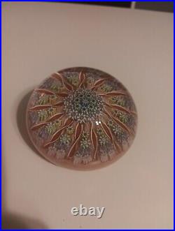 Perthshire Paperweight Millefiori PP1 13 Ribbon Twist Spokes Scotland Pre 1978