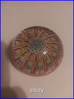 Perthshire Paperweight Millefiori PP1 13 Ribbon Twist Spokes Scotland Pre 1978