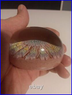 Perthshire Paperweight Millefiori PP1 13 Ribbon Twist Spokes Scotland Pre 1978