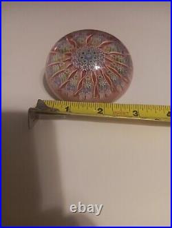 Perthshire Paperweight Millefiori PP1 13 Ribbon Twist Spokes Scotland Pre 1978