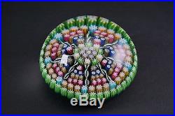 Perthshire Patterned Millefiori & Twist Cane Glass Paperweight 3W