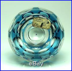 Perthshire Penguin Bubble Paperweight blue flash overlay