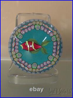 Perthshire Scotland Ltd Ed KISSING FISH Art Glass Paperweight- WithBox