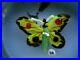 RARE-1960-s-LEWIS-KAIN-Lampwork-BUTTERFLY-Studio-Art-Glass-PAPERWEIGHT-LK-Cane-01-omut