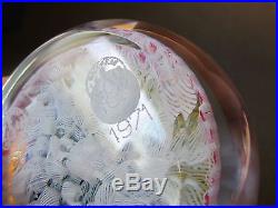 RARE 1971 BACCARAT French Art Glass GRIDEL SQUIRREL Millefiori Paperweight w BOX