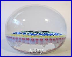 RARE 1971 BACCARAT French Art Glass GRIDEL SQUIRREL Millefiori Paperweight w BOX