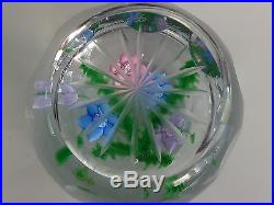 RARE Caithness WHITEFRIARS Faceted BOUQUET AND FERNS 97/150 Paperweight LE EC