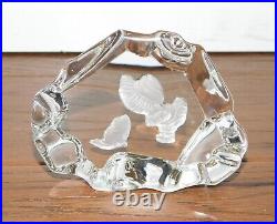 RARE! Hallmark Little Gallery Special Friends Austria Lead Crystal Paperweight