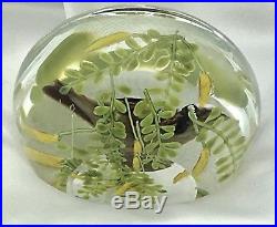 RARE In Box RICK AYOTTE Sparrow Glass PAPERWEIGHT Signed Numbered 9/50