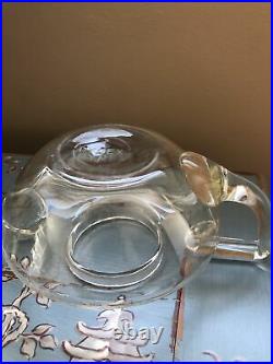 RARE MINT Vintage Pyrex Year 1919 Glass Squat Teapot marked May27-19 Beautiful