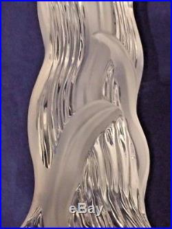 RARE Saint St Louis France Crystal Totem Collection Flower Paperweight