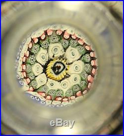 RARE Whitefriars Concentric Millefiori Paperweight Inkwell Bottle with Stopper