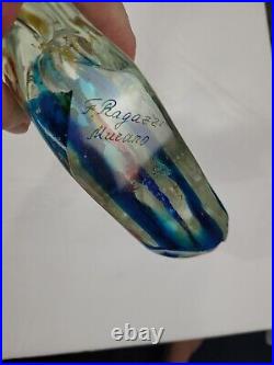 Ragazzi Signed Murano Blown Glass Large Fish Aquarium Paperweight withLabel