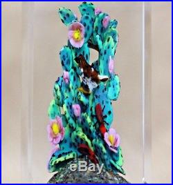 Rare AMAZING 1/1 Rick AYOTTE Sculpture BIRD Insects LIZARD Art Glass PAPERWEIGHT