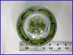 Rare Bart Zimmerman Signed Art Glass Hollow Bubble Dragon Magnum Paperweight