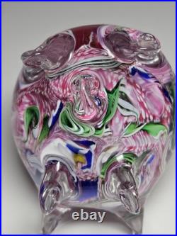 Rare Cape Cod Glass Works Bill Burchfield Scramble Glass Pig Paperweight 1993