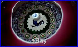 Rare Exquisite Perthshire Rooster Millefiori Glass Paperweight 1977