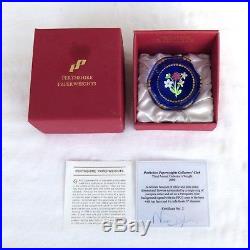 Rare Perthshire 2000 PPCC glass paperweight + cert + box / presse papiers
