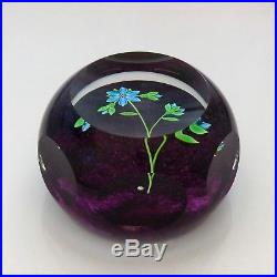 Rare Perthshire 2001 Collectors Club glass paperweight + cert / presse papiers