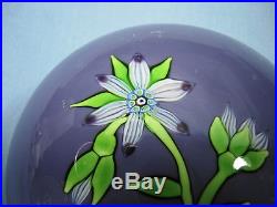 Rare Perthshire Annual Collection 1974b Le Lampwork Flower Spray Paperweight