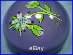 Rare Perthshire Annual Collection 1974b Le Lampwork Flower Spray Paperweight