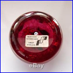Rare Perthshire LE 1999 Collectors Club glass paperweight / presse papiers