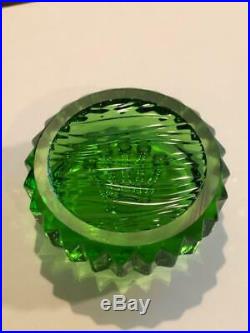 Rare Rolex Green Triplock Submariner Crown Paper Weight Crystal New Mint unused