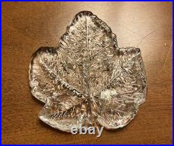 Rare SEGUSO CA DORO Clear Maple Leaf Paperweight Art Glass