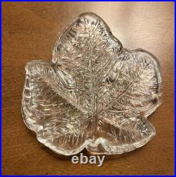 Rare SEGUSO CA DORO Clear Maple Leaf Paperweight Art Glass