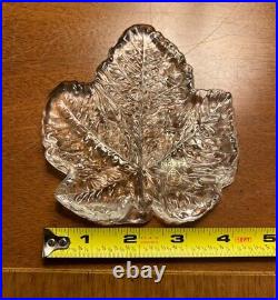 Rare SEGUSO CA DORO Clear Maple Leaf Paperweight Art Glass