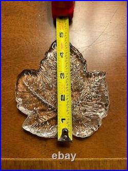 Rare SEGUSO CA DORO Clear Maple Leaf Paperweight Art Glass