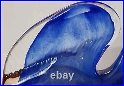 Rare Vtg Josef Marcolin Angel Fish Art Glass Paperweight Handblown Signed MCM EC