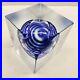 Rare-ladislav-Oliva-moderist-art-glass-cube-paperweight-Embedded-Blue-Swirl-Sphe-01-va