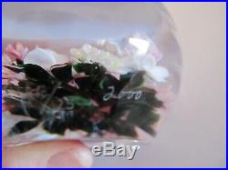 Rick Ayotte Paperweight Art Glass 3.5 inch LE 25 2000 Tranquility Bouquet Roses
