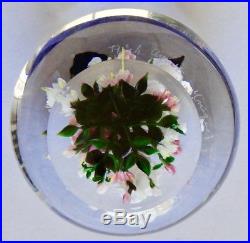 Rick Ayotte Paperweight Magnum Unique Tranquility Bouquet W Butterfly 4