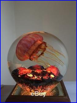 Rick Satava's Sideswimmer Jellyfish Paperweight Magnum Unbelievable Colors