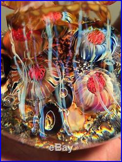 Rick Satava's Sideswimmer Jellyfish Paperweight Magnum Unbelievable Colors