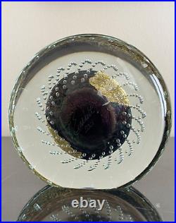 Robert Eickholt 6.5 Art Glass 2001 Glass Paperweight