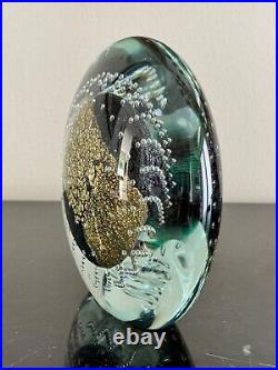 Robert Eickholt 6.5 Art Glass 2001 Glass Paperweight