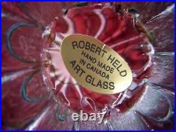 Robert Held Large Iridescent Glass Paperweight