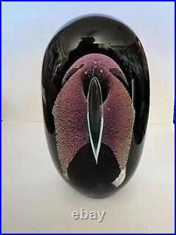 Ron Schuster Studios Art Glass Paperweight. Signed SGS 101 USA