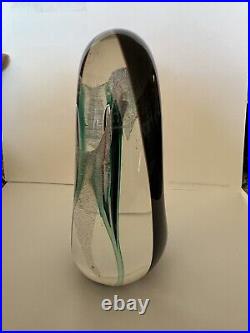 Ron Schuster Studios Art Glass Paperweight. Signed SGS 101 USA