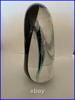 Ron Schuster Studios Art Glass Paperweight. Signed SGS 101 USA